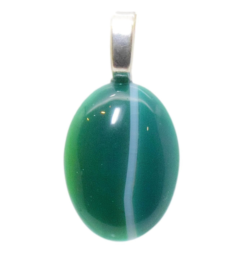 Pendentif Agate verte