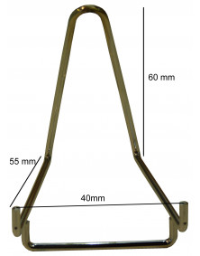 Chevalets métallique chromé, largeur de 40 mm lot de 10 pièces