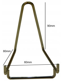 Chevalets métallique chromé, largeur de 60 mm lot de 10 pièces