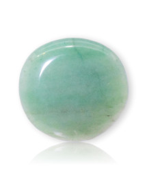 Galet plat d'Aventurine verte poli