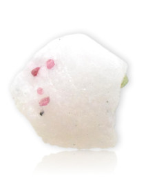 Spinelle rouge et vertesur marbre