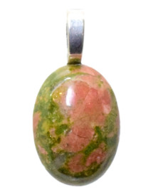 Pendentif Unakite epidote