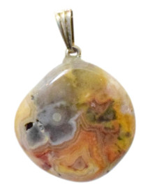 Pendentif en Agate crazy lace