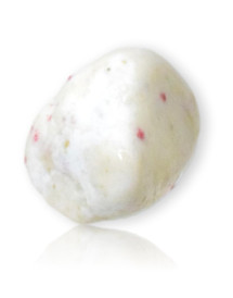 Cinabre sur quartz poli