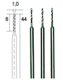 Forets HSS en acier Ø 1.0 mm