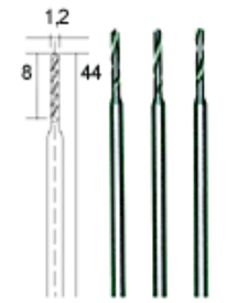 Forets HSS en acier Ø 1.2 mm