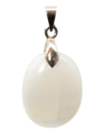 Pendentif Pierre de lune blanche