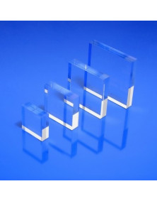 Socle plexiglas carré 30x30x10 mm