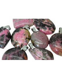 Pendentif Rhodonite de...