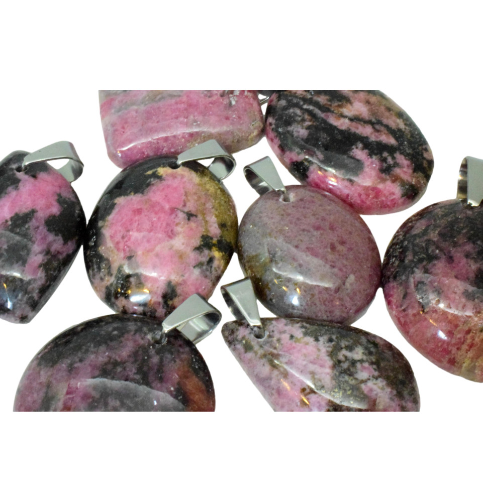 Pendentif Rhodonite de Madagascar Pendentif Rhodonite de Madagascar