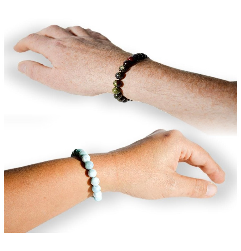 Bracelet en Jaspe Héliotrope Amazon