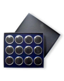 Coffret H17 avec 12 boites rondes SE01 de 27mm