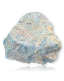 Apatite bleue brute