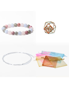 Bracelet en Apatite Bleue qualité A