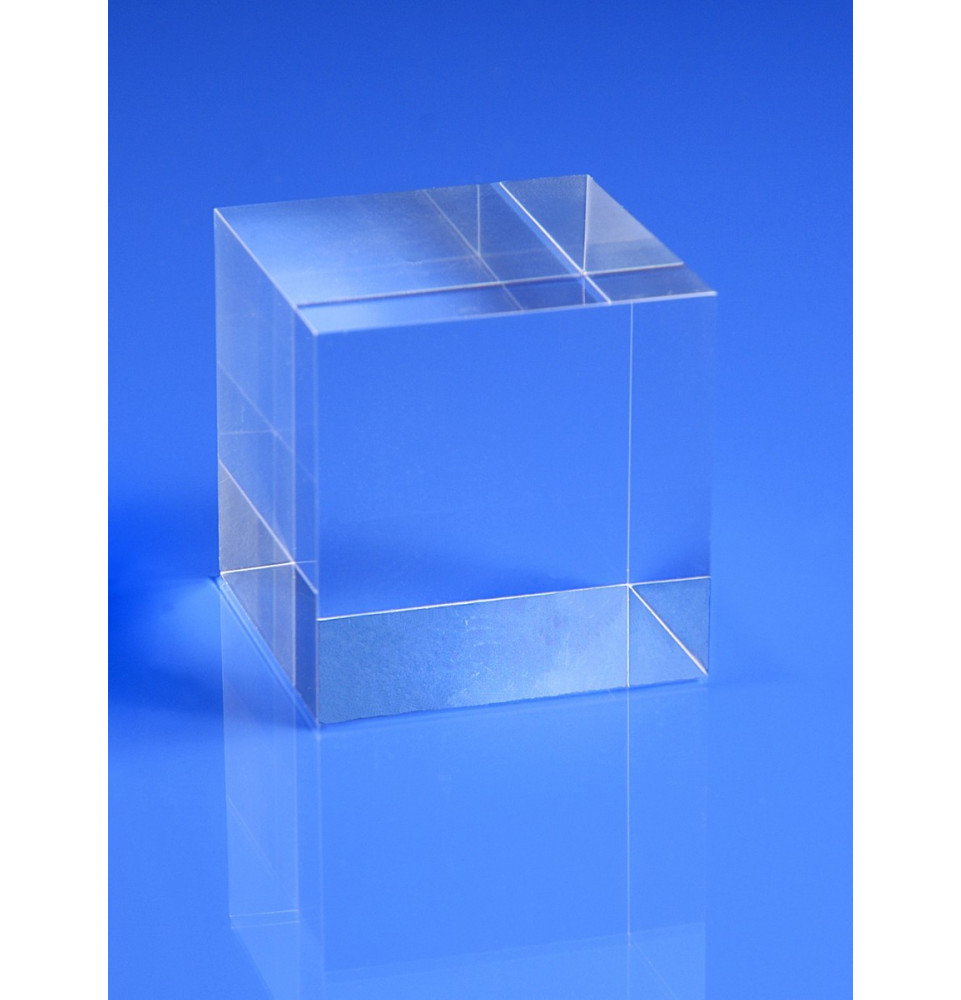 Socle plexiglas cubique 15x15x15 mm