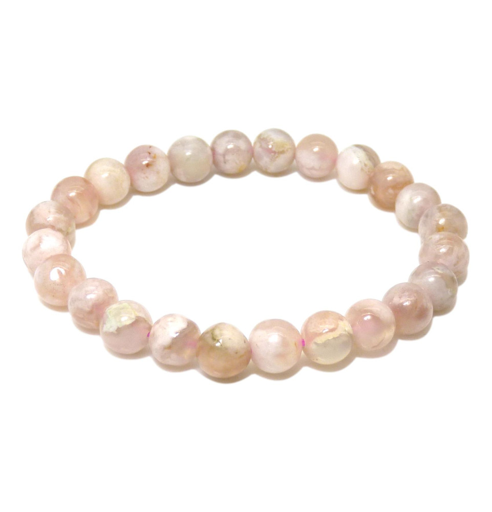 Bracelet en Agate fleur de cerisier Bracelet en Agate fleur de cerisier