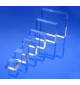 Socle plexiglas rectangulaire 75x120x20 mm