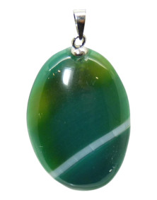 Pendentif Agate verte