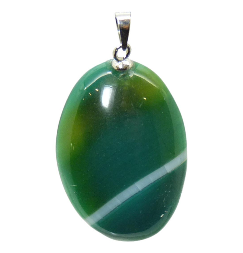 Pendentif Agate verte