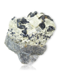 Spinelle noir sur gangue