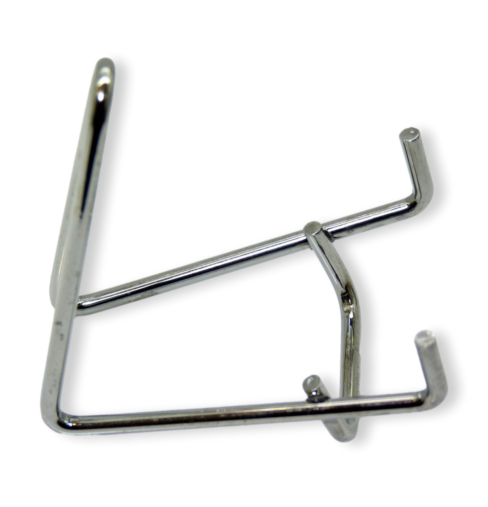 Chevalet métallique chromé Base de 80 mm à l'unité