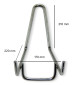 Chevalet métallique chromé Base de 170 mm à l\'unité.