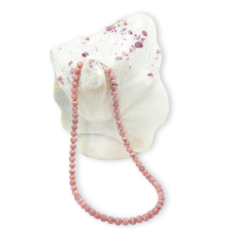 Collier en Rhodochrosite