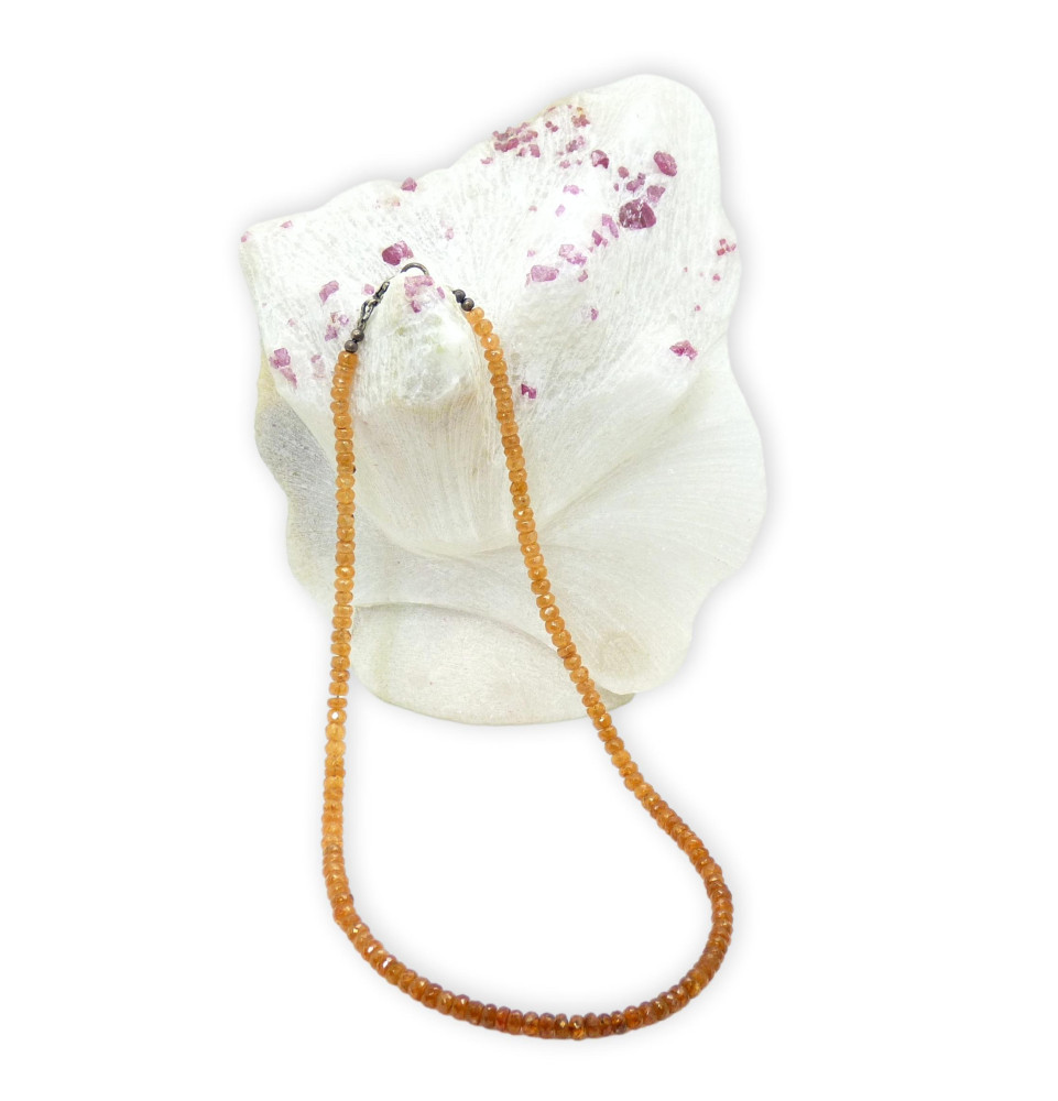 Collier en Grenat mandarine