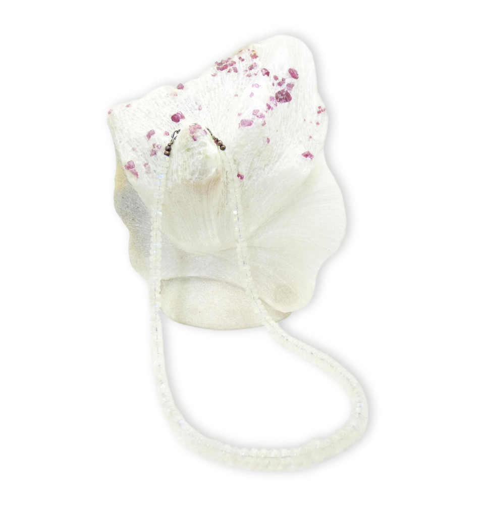 Collier en Pierre de Lune blanche