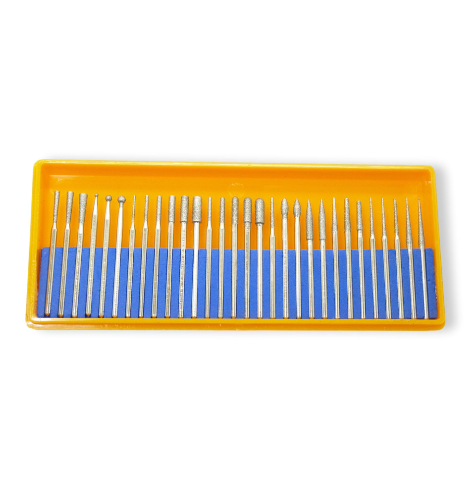 Jeu de 30 outils diamantées grain 400