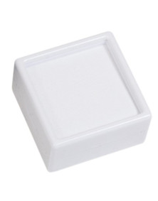 Boite dessus en verre grande, intérieur mousse blanche