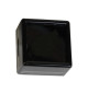 Boite dessus en verre petit, intérieur mousse noire
