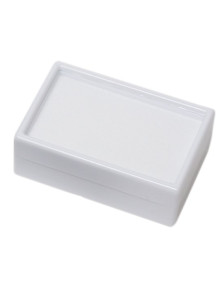 Boite dessus en verre rectangulaire, intérieur mousse blanche