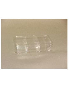 Boite transparente 6 cases 96x66x22 mm