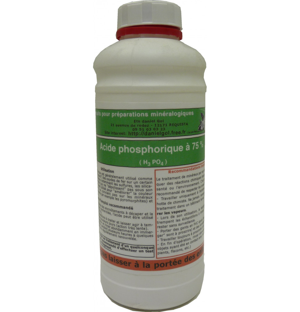 Acide phosphorique, achat d'acide phosphorique 75%
