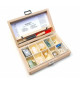 Grande échelle de dureté coffret en bois naturel verni