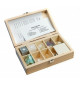 Petite échelle de dureté coffret en bois