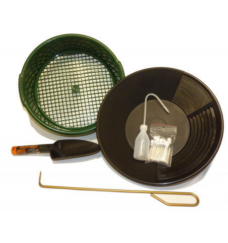 Pan Américain D'orpaillage Batée Plastique Multi Riffles; Par Estwing