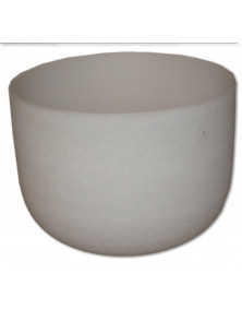 Bol Chantant 30cm en Cristal Givré blanc note Do