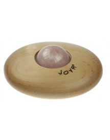Roller de massage de Joya en Quartz rose