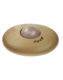 Roller de massage de Joya en Quartz rose