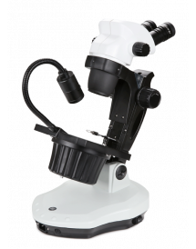 Microscope Euromex  trinoculaire avec tourelle adaptée pour la gemmologie