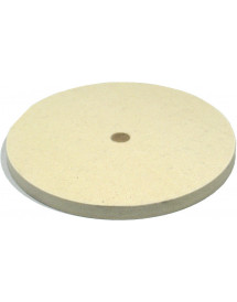 Feutre blanc  Ø150 x 10 mm, alésage 1/2 pouce
