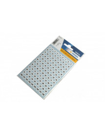 Chiffres autocollants ronds 8 mm
