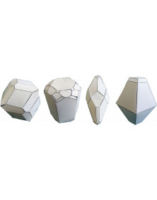 Livre de cristaux de cristaux à construire en 3D