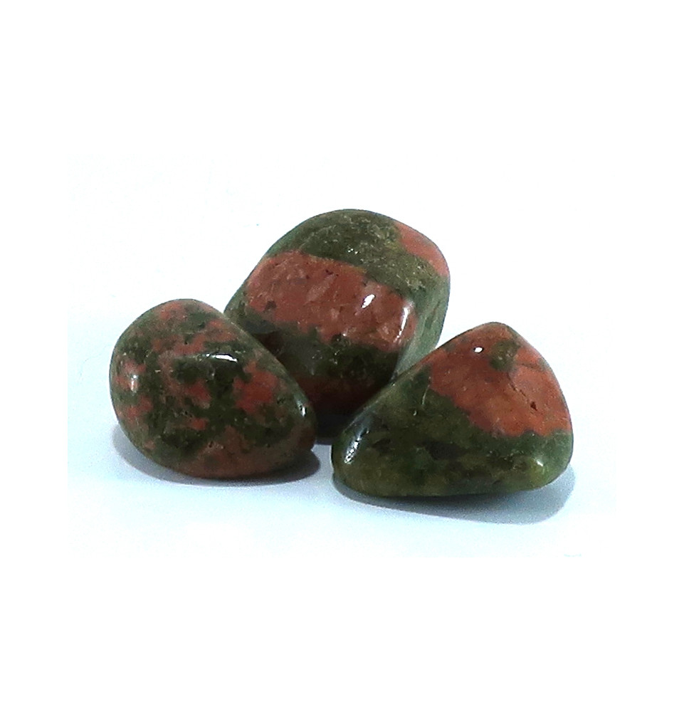 Recharge Unakite - Epidote roulée - 100g