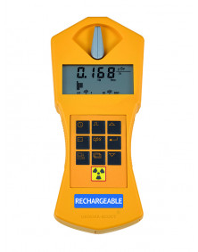Détecteur de radioactivité pour rayons a, ß et y avec signal et batterie recharg