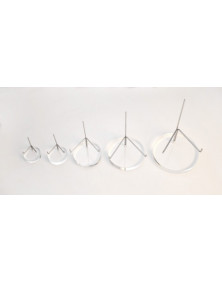Présentoir plexiglas et métal Ø 80 mm, hauteur 120mm