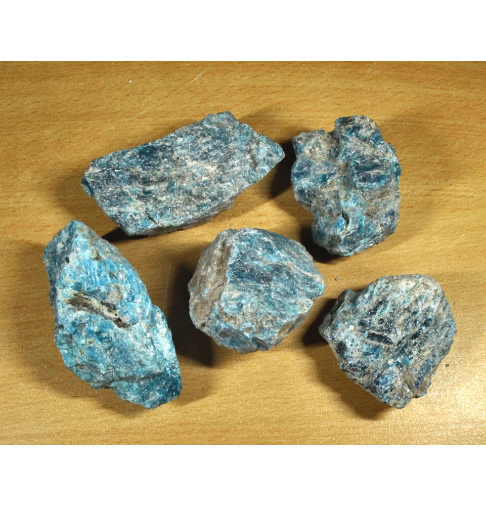 Apatite bleue brut -- Sac de 1 Kg