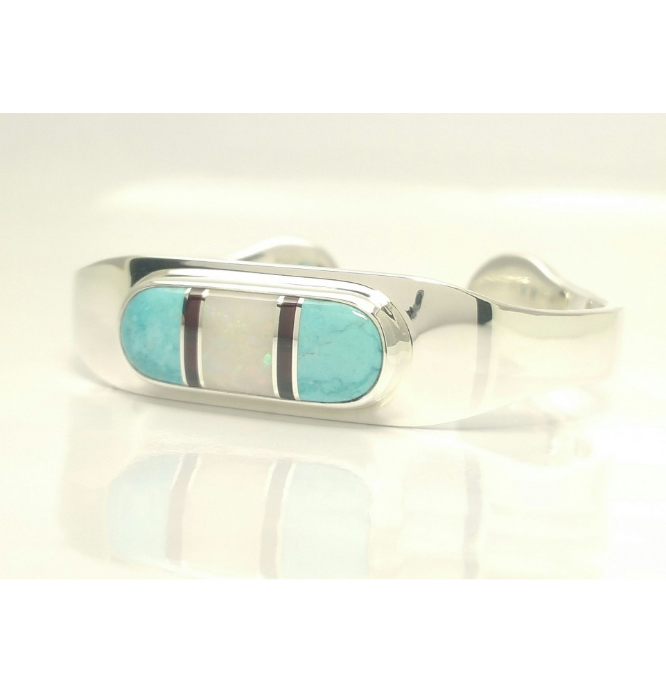 Bague turquoise et pierre de lune